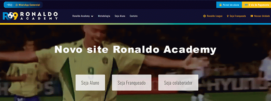 Novo site Ronaldo Academy