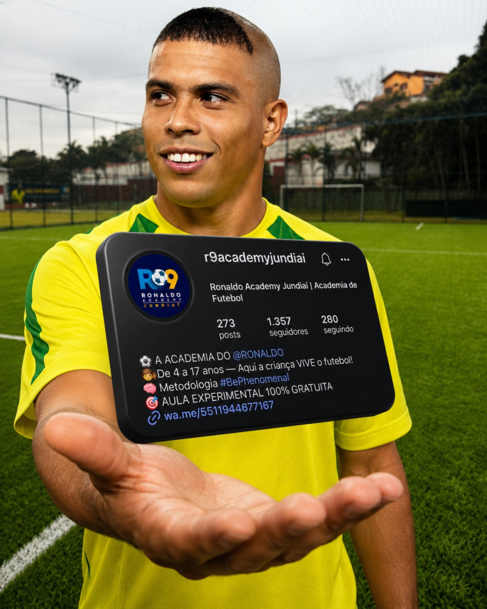 Acompanhe a Ronaldo Academy Tucuruvi no Instagram
