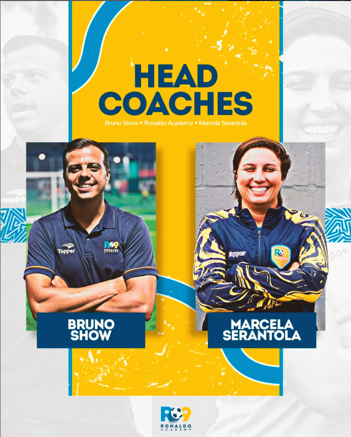 Bem-vindos à Ronaldo Academy, Bruno Roberto Pereira da Silva e Marcela Matias Serantola!