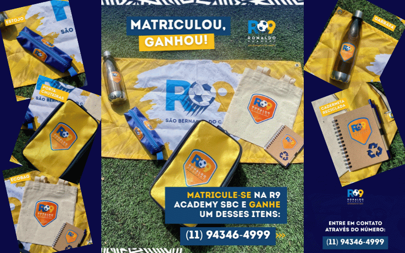 Matriculou, ganhou! Sim, é isso mesmo.