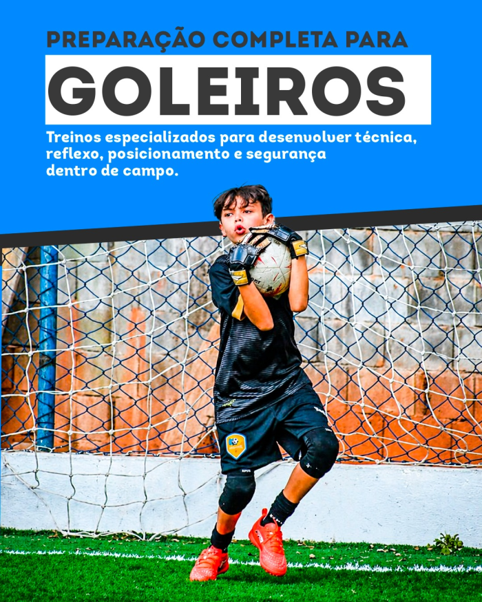 Preparação completa para goleiros na Ronaldo Academy Tucuruvi