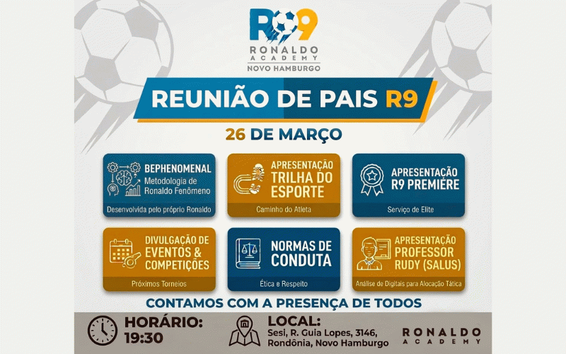 Reunião de Pais no dia 26